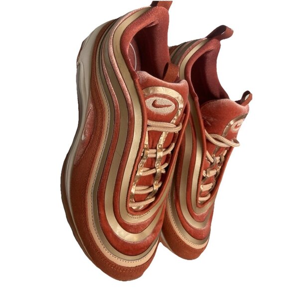 NIKE AIR MAX 97 UL '17 LX DUSTY PEACH/SUMMIT WHITE SIZE WOMEN'S 8.5 [AH6805-200] - Picture 4 of 10